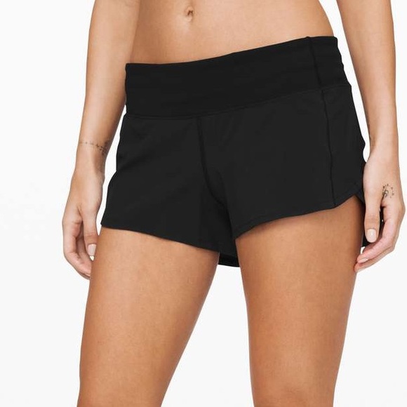 Lululemon Speed Up Low-Rise Lined Short 2.5" - Black Sz 6 - Picture 3 of 7